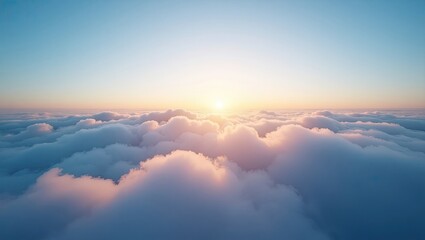 sunrise over the clouds