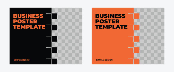 set of corporate flyer design template