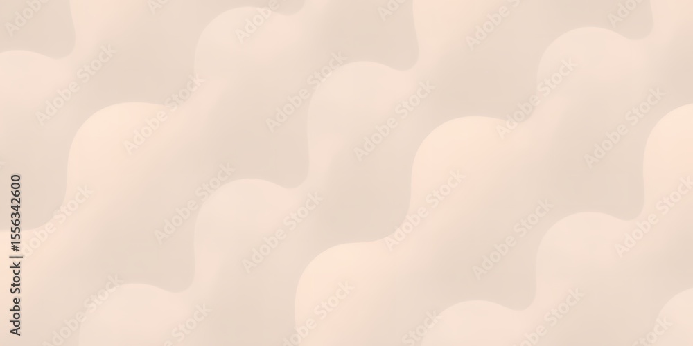 Poster abstract beige background with soft rounded shapes creating a repeating pattern design effect