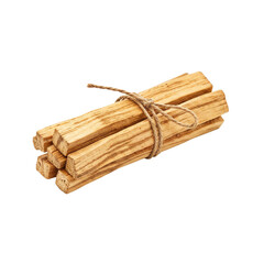 Bundle of palo santo wood tied with twine 