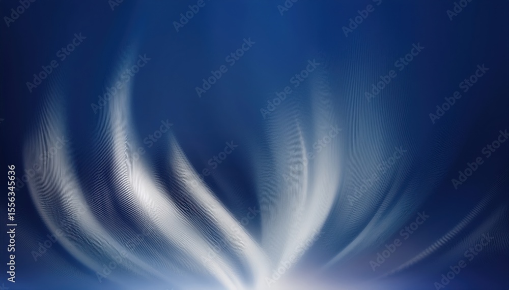 Poster radiant blue light burst with abstract motion lines and glowing center on dark background for tech b