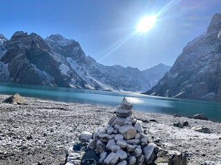 mountain lake in the mountains