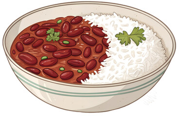 Rajma chawal vector  GENERATIVE AI