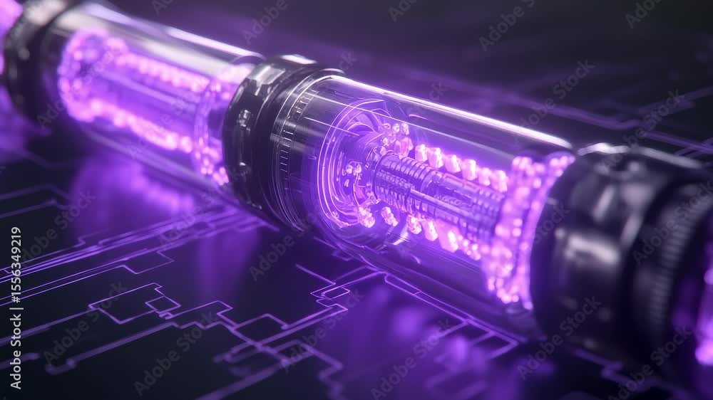 Poster abstract technology energy pipeline data transfer background animation