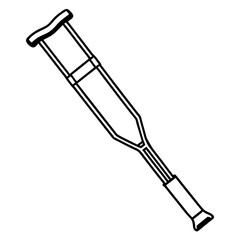 Mobility Aid Crutch Graphic