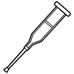 Mobility Aid Crutch Graphic