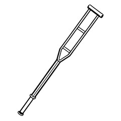 Mobility Aid Crutch Graphic