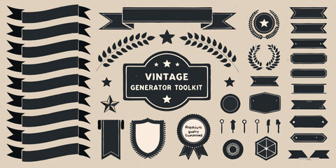vintage toolkit label collection