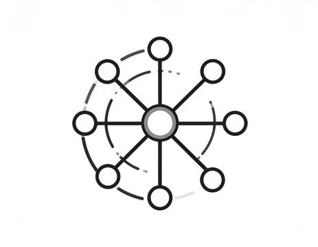 Abstract network graphic