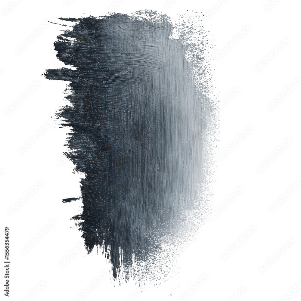 Poster grey brush stroke texture design element isolated on transparent background