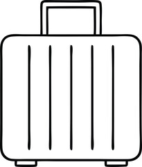 luggage for travel Baggage trip or travel bag vector icon