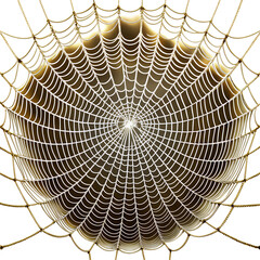 Obraz premium Spider web isolated on transparent background