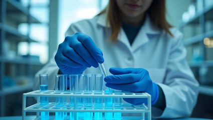 research medical equipment test and biochemistry microscope insulin medical research team science laboratory test tubes , lab equipment