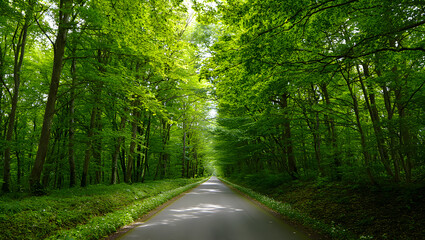 Obraz premium road in the forest