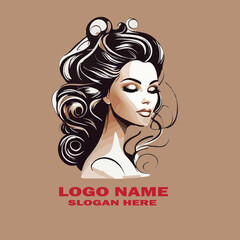 Beautician concept vector white background .