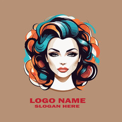 Beautician concept vector white background .