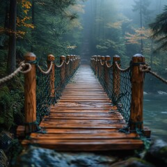Fototapeta premium wooden bridge