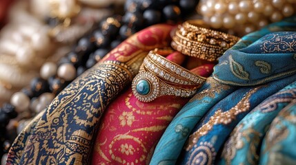 Elegant Fashion Accessories - Elegant fashion accessories including scarves, jewelry, and belts, designed to complement luxury outfits with refined taste and timeless appeal.