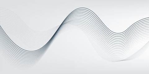 Abstract technology background with flowing particles