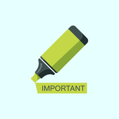 Highlight  marker icon vector illustration, Highlighter marker sign symbol