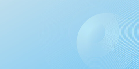 Abstract minimalist banner background simple  pastel colorful  blue and white gradations. Circle effect style geometric  good art nice