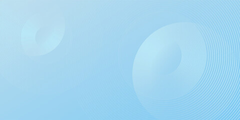 Abstract minimalist banner background simple  pastel colorful  blue and white gradations. Circle effect style geometric  good art nice modern