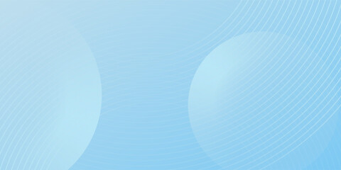 Abstract minimalist banner background simple  pastel colorful  blue and white gradations. Circle effect style geometric  good art