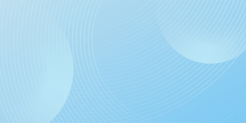 Abstract minimalist banner background simple  pastel colorful  blue and white gradations. Circle effect style geometric  good