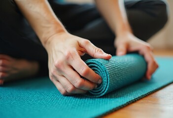 Obraz premium Relaxation moments after yoga