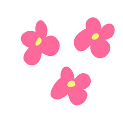 Mini pink flowers