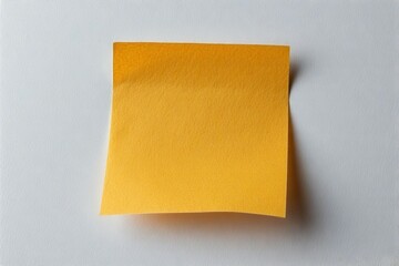 yellow post it note on white background, post-it note and smile, A small yellow post-it note, A small yellow post-it is stuck on the refrigerator