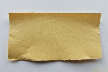 Obraz premium yellow post it note on white background, post-it note and smile, A small yellow post-it note, A small yellow post-it is stuck on the refrigerator