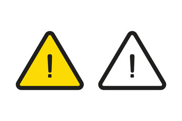 yellow warning sign