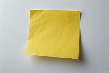 yellow post it note on white background, post-it note and smile, A small yellow post-it note, A small yellow post-it is stuck on the refrigerator