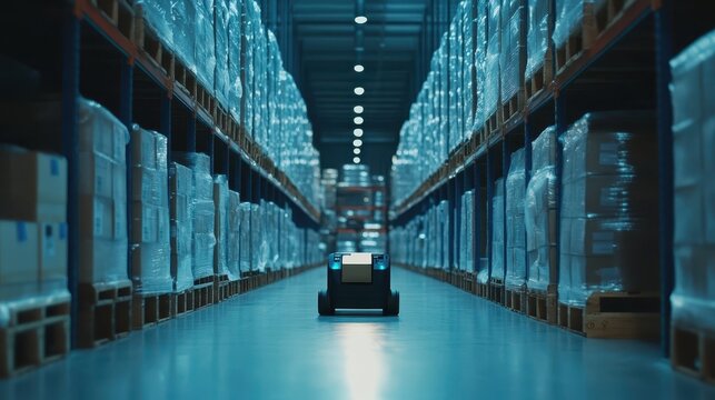 Autonomous Mobile Robot Maneuvering in a Warehouse Environment