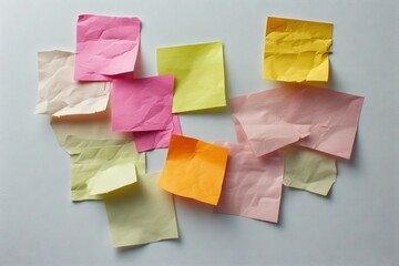 yellow post it note on white background, post-it note and smile, A small yellow post-it note, A small yellow post-it is stuck on the refrigerator