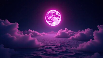 Obraz premium moon and clouds