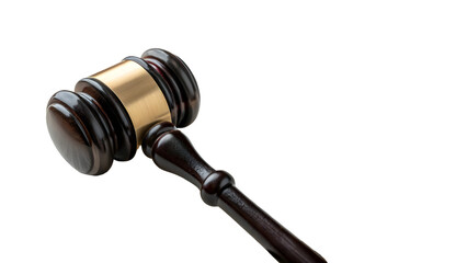 Find gavel images for legal proceedings and court auctions with a wooden gavel on black background isolated on transparent background