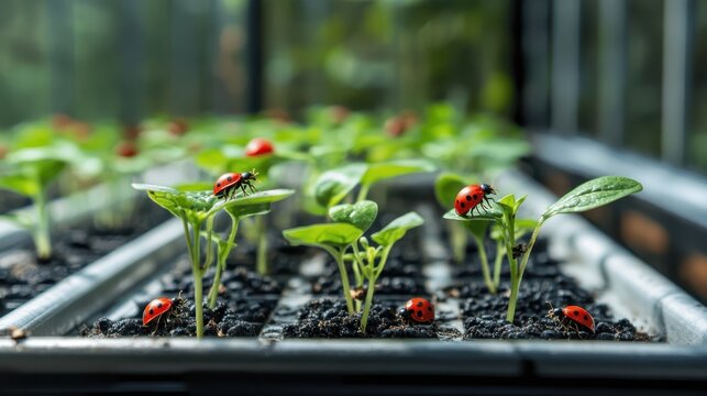 Organic Pest Control Using Natural Predators in Greenhouse Garden