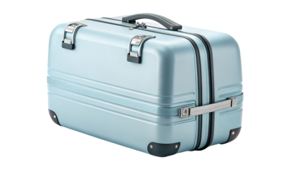 Explore the world with style a durable and elegant travel suitcase for your next adventure trip abroad isolated on transparent background
