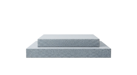 Concret made podium stage isolated on png 