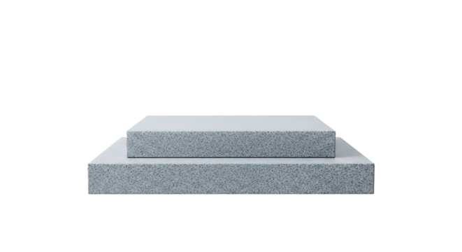 Concret made podium stage isolated on png 