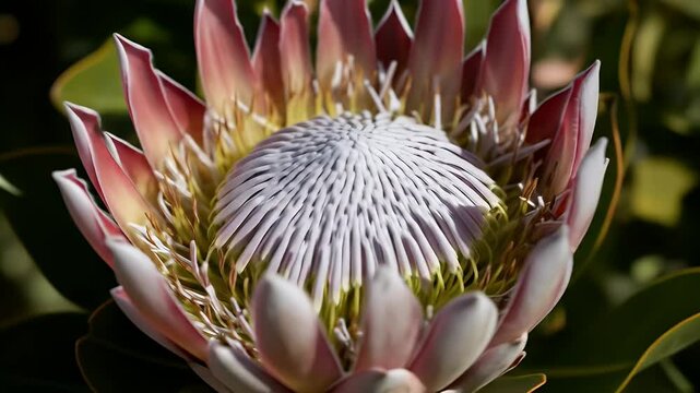 Close-up of a King Protea flower