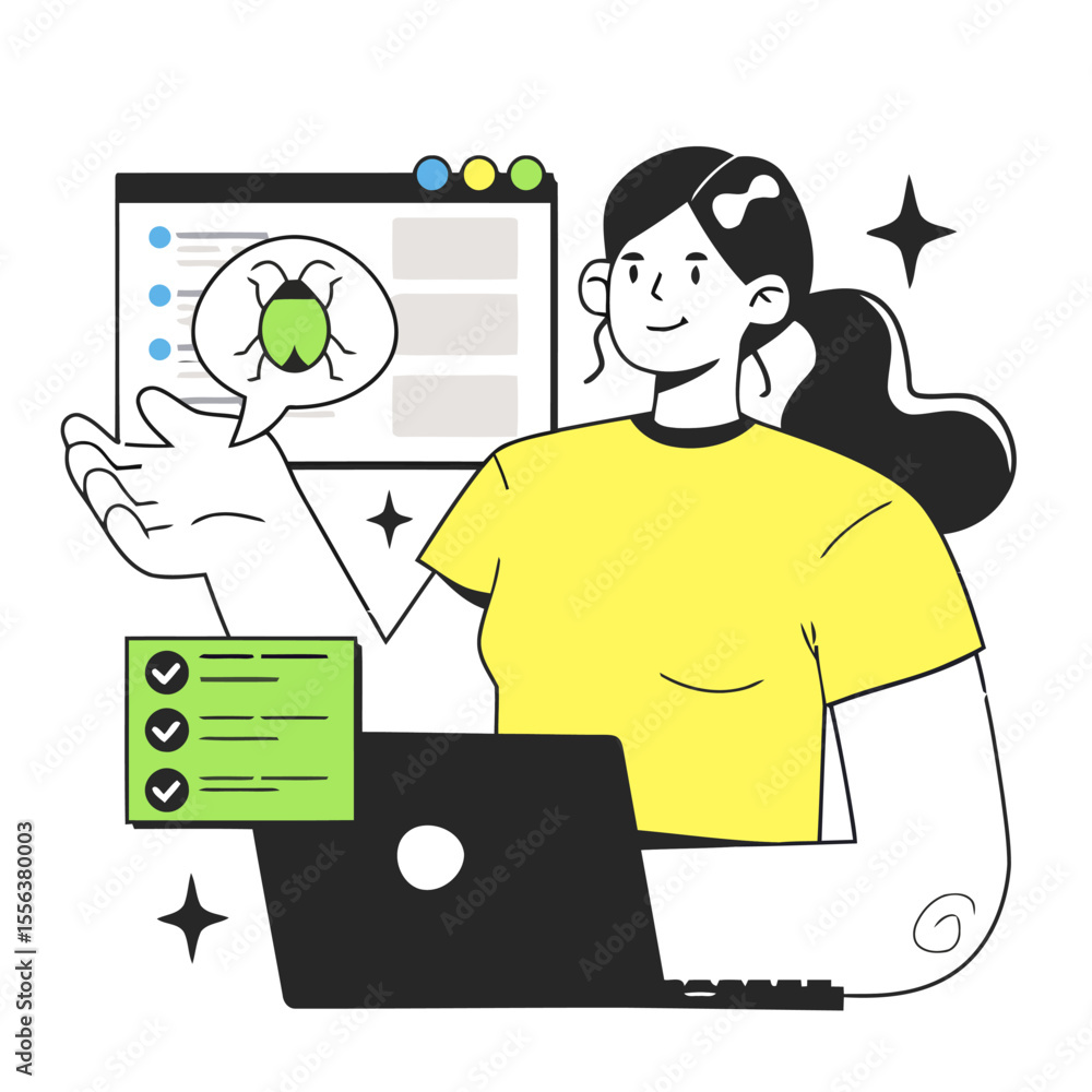 Poster software testing qa engineer bug detection debugging code review development process quality assuran