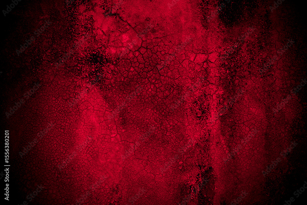 Poster Old wall texture cement black red  background abstract dark color design are light with white gradient background.