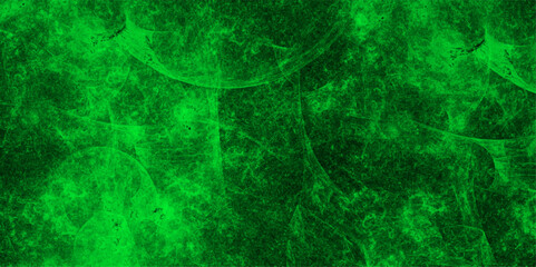 Abstract vibrant, digital texture featuring luminous green energy patterns over a dark background. Swirling nebula-like formations and subtle, ghostly circular structures reminiscent of sci-fi plasma 