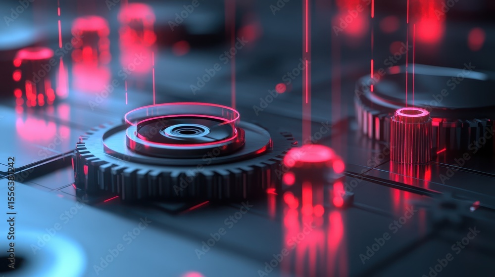 Poster advanced ai driven quality inspection system analyzing defects
