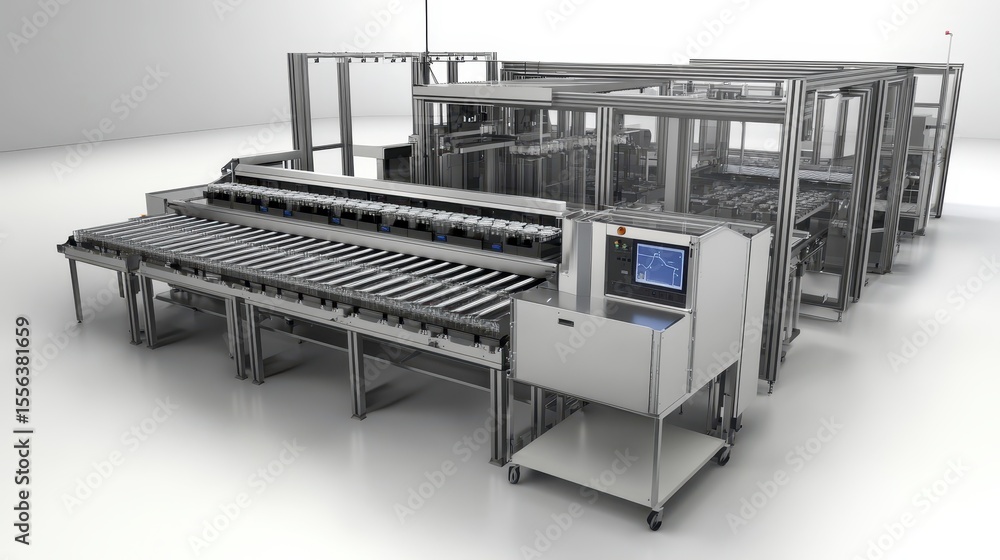 Poster advanced automated packaging line for product filling and sealing