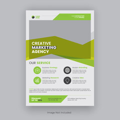 Modern clean and minimalist creative corporate business flyer design template