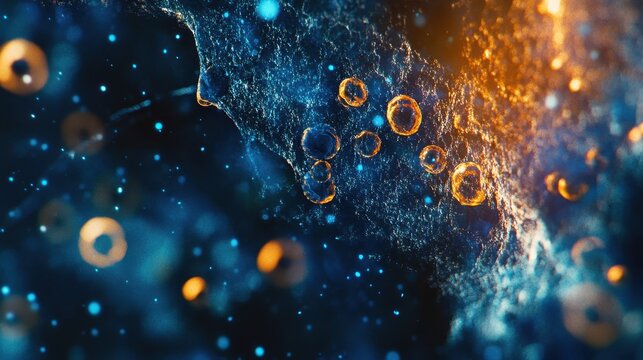 Detailed Microscopic View of Immunohistochemistry Analysis